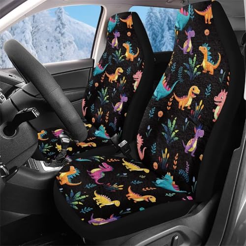 Housse de siege auto respirante motif dinosaure pour camionnette