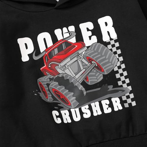 Happy Town Toddler Boy Clothes Fall Sweatsuit Winter Outfits Long Sleeve Hoodies Sweatshirt and Plaid Cargo Sweatpants3