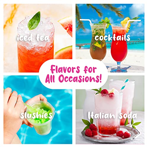 Hawaiian Shaved Ice Syrup Gallon 4-pack, Cherry, Grape, Blue Raspberry & Tiger’s Blood, for Slushies, Italian Soda, Seltzers, Popsicles, & More, No Refrigeration Needed, Allergy-friendly - image 6