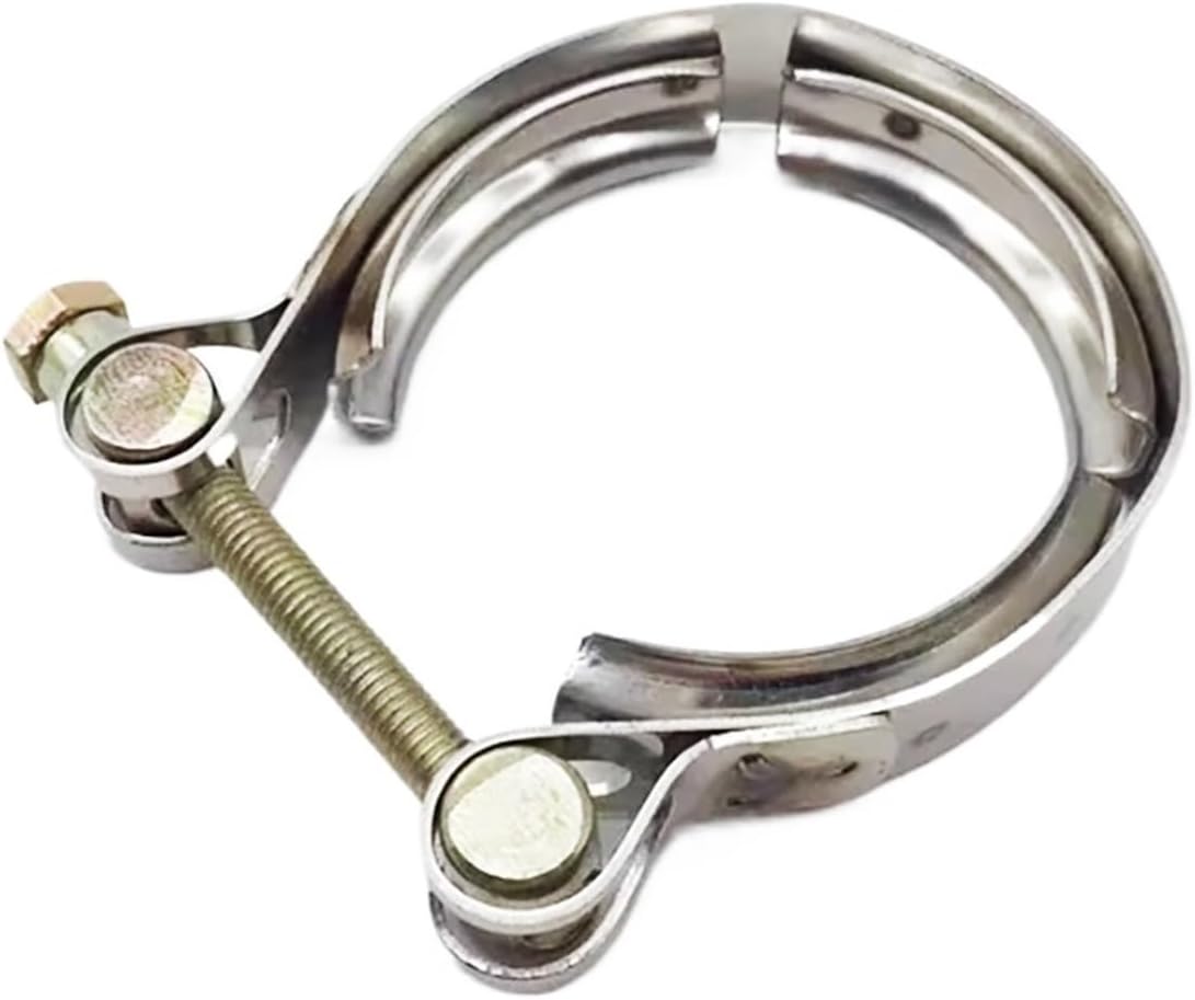 Double layer slotted strong throat clamp exhaust pipe V-shaped exhaust corrugated pipe muffler clamp automotive turbocharger(ID 96-123mm)