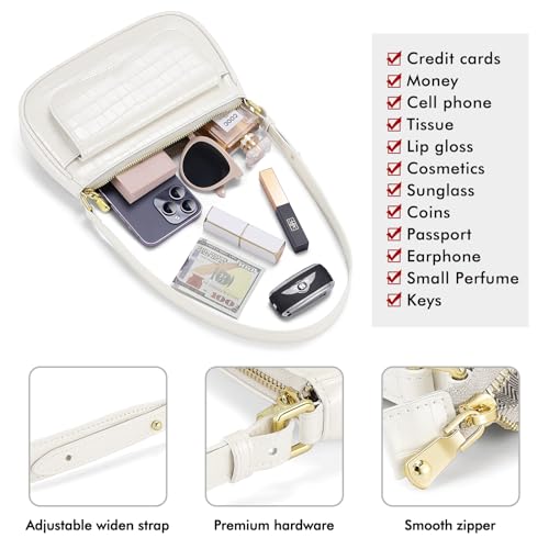 Image of RONSIN Small Shoulder Bags for Women Mini Shoulder Purse Trendy Hobo Bag RFID Underarm Handbag with Zipper Closure