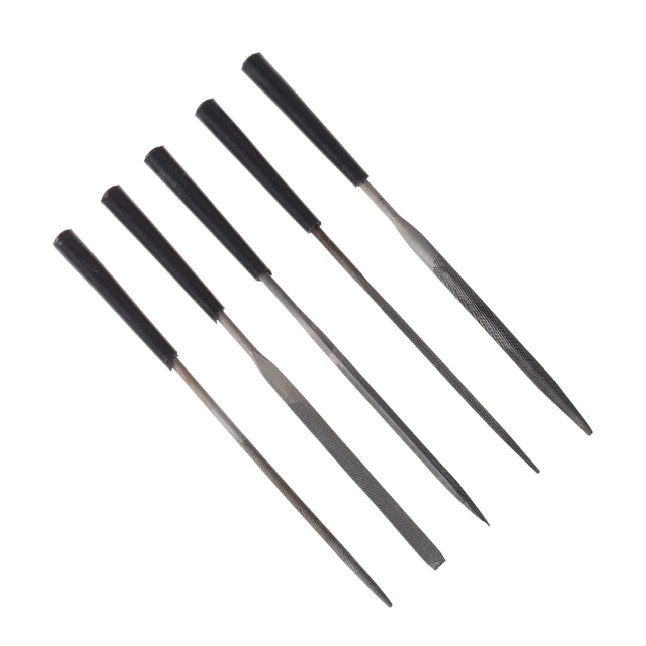 SEWACC Mini Rasp File Set for Wood Leather Metals Plastics 5pc Wood File Tools Comfortable Hand Grip and Coarse Rasp Teeth