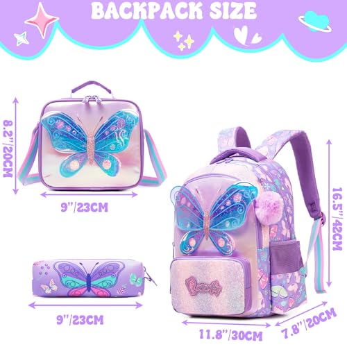 Meetbelify Kids School Backpacks for Girls Boys Backpack with Lunch Bag for Elmentary Students2