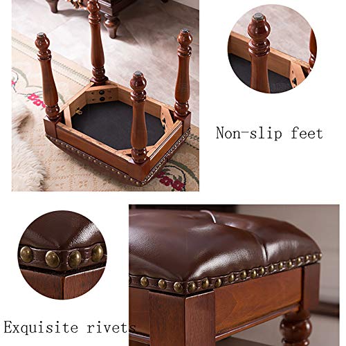 KOIAMVZW Banc de Piano en Cuir Tabouret de Piano Vintage Banc de Piano avec Pied en Bois Massif Tabouret de vanité avec siège rembourré Cuir PU Marron Bleu - Les Beatles, Paul McCartney, John Lennon, RIngo Starr, George Harrison KOIAMVZW Banc de Piano en Cuir Tabouret de Piano Vintage Banc de Piano avec Pied en Bois Massif Tabouret de vanité avec siège rembourré Cuir PU Marron Bleu – Image 5