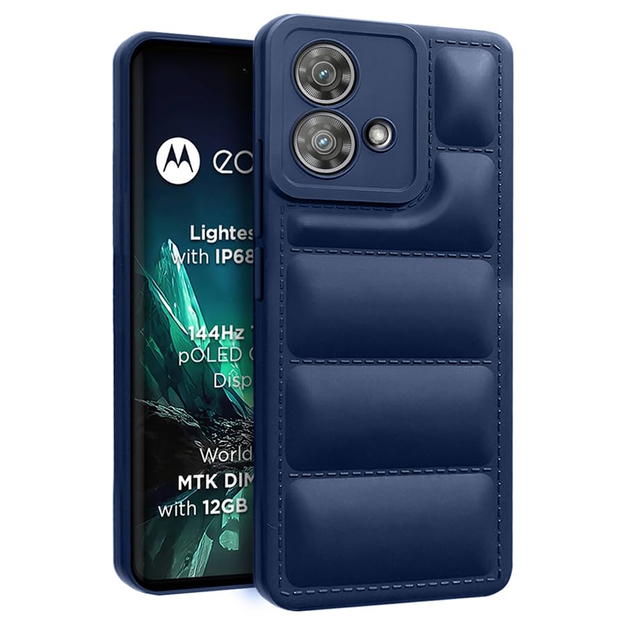 Fashionury Back Cover for Motorola Edge 40 Neo 5G | Camera Bump Protection | Liquid Silicon Puff Case All Side Shock Proof Rubberised Back Case Cover for Moto Edge 40 Neo 5G (Blue) (B0D3M435RR) Amazon Price History, Amazon Price Tracker