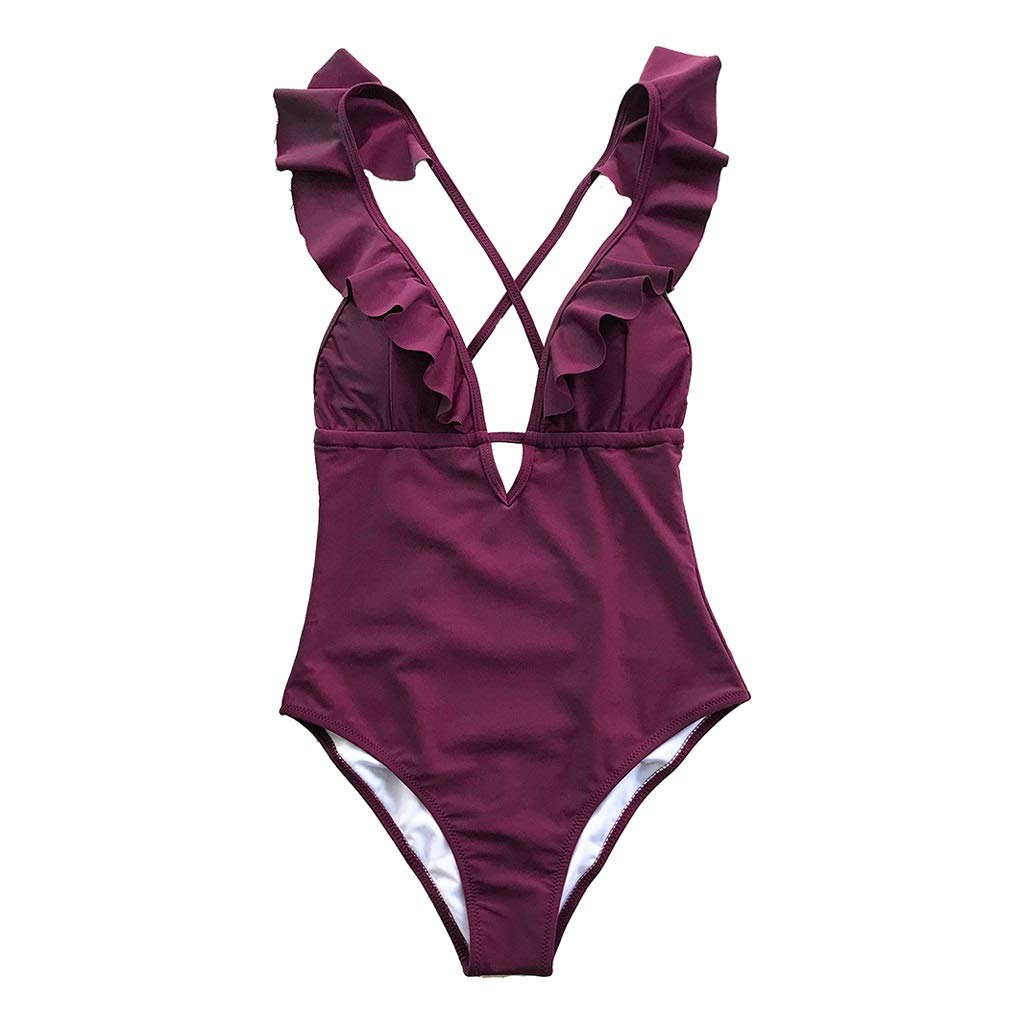 WANGJUN Summer Sexy Integrated Swimwear Ladies Swimsuit Swimsuit Bikini Beach Comprehensive Woman (Color : A, Size : Medium)