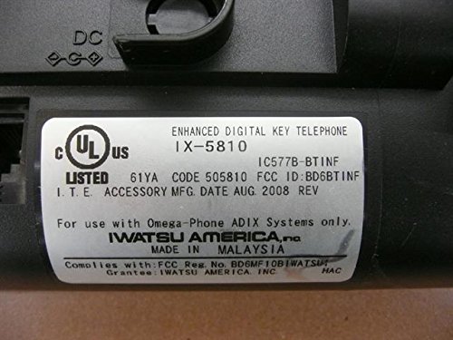 Iwatsu ICON IX-5810 505810 26 Button Partially Self-Labeling Digital Telephone