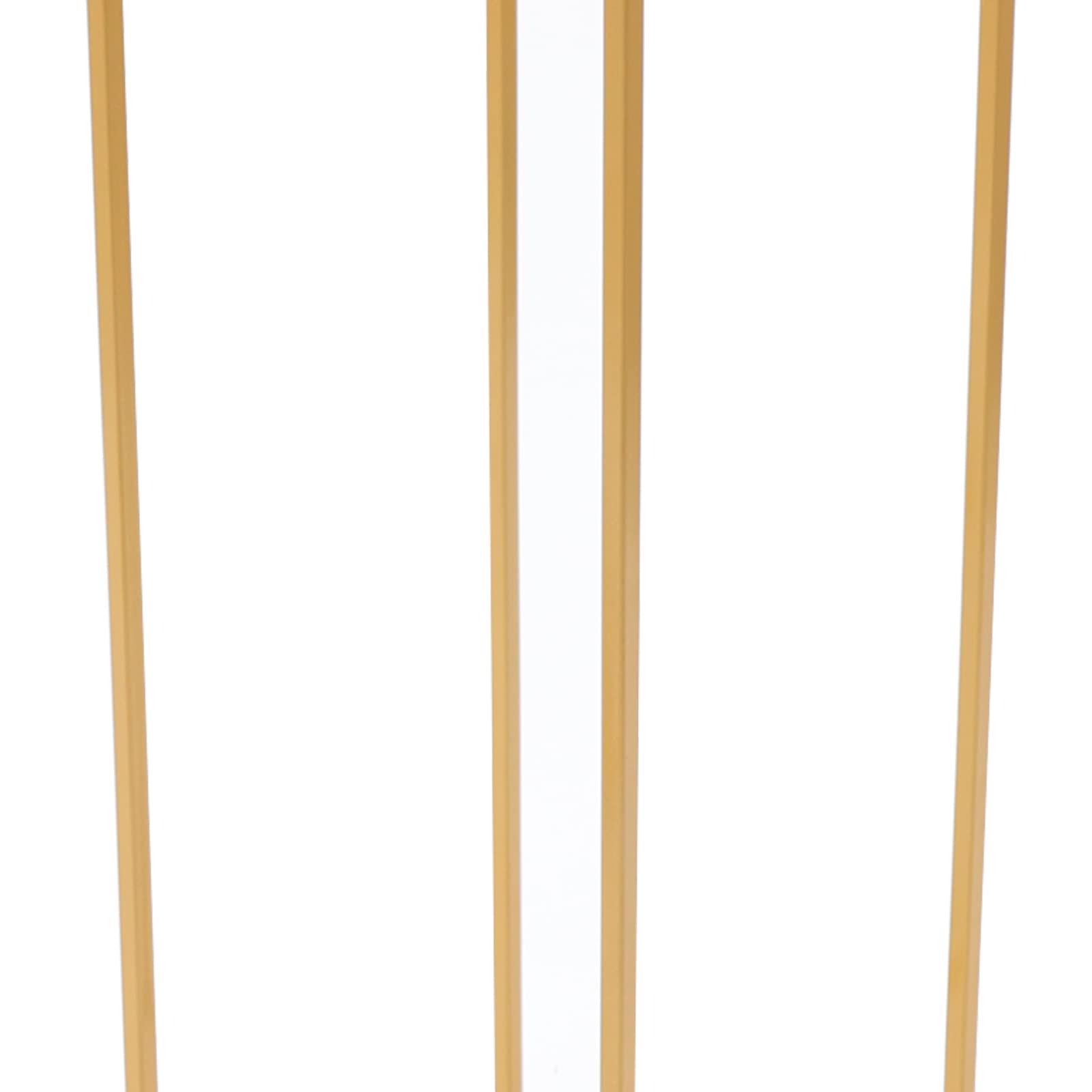 4 soportes de metal dorado para flores, 60 x 24 x 24 mm, para salón, fondo, cafetería, soporte decorativo