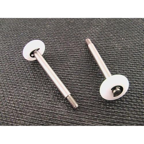Hot Racing TRVO156 Titanium 1:10 GTR Shock Shafts with 2-Hole Teflon Pistons (2)