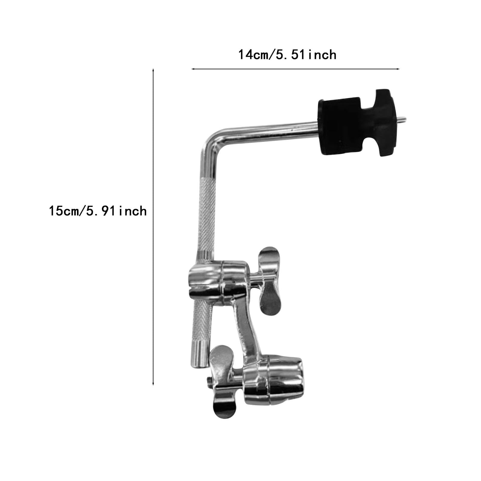 Wmqbjta Cymbal Extension Mount Clamp with Arm Lightweight Attachment Metal Compact