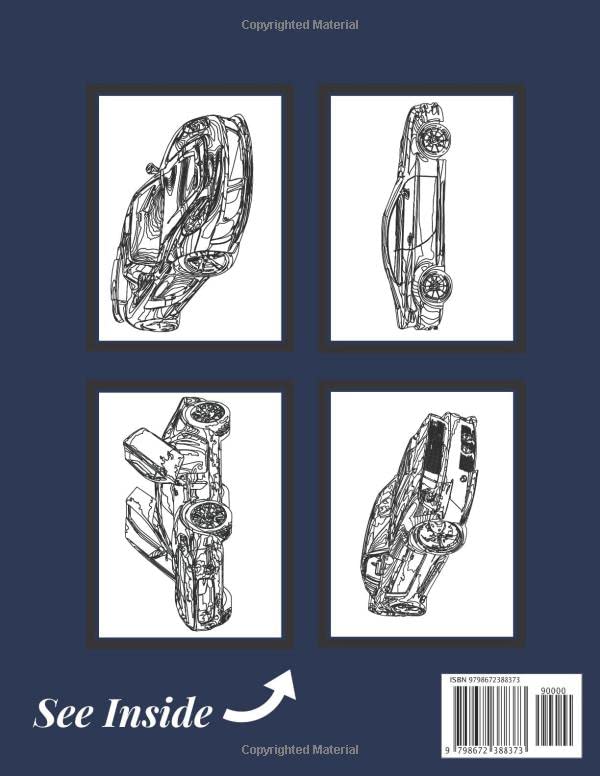 Supercar Coloring Book For Kids: Exotic Luxury Cars Colouring Book For Kids Ages 8-12 Boys And Girls (Activity Books For Doodles) image 2