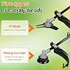 52CC Gas Lawn Mower - Powerful 2-Stroke Yard Trimmer, Durable Gas-Powered Brush Cutter, for Gardening Enthusiasts, DIY Backyard Tool