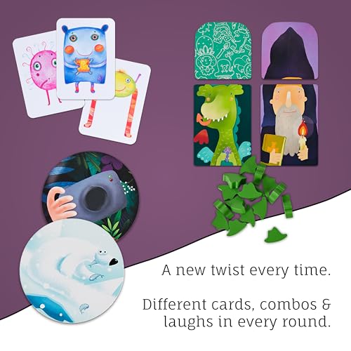 Image of Fun Card Games Bundle for Kids 5+ | 3 Games Included | Fun Educational Card Games | Help to Train Memory, Imagination and Creativity | Recommended by Teachers | 2-6 Players | 10 min Playtime