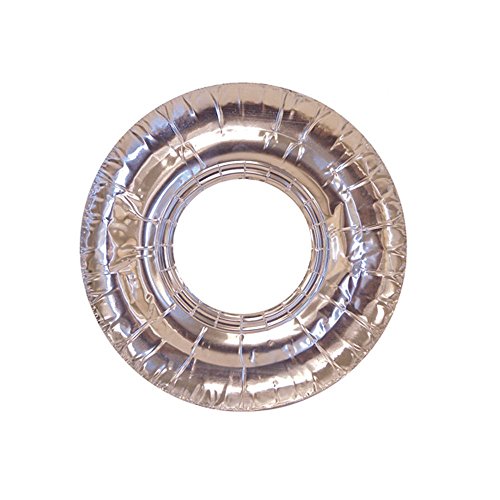 104 Pc Aluminum Foil Round Stove Gas Burner Bib Liners Covers Disposable 7.5 !