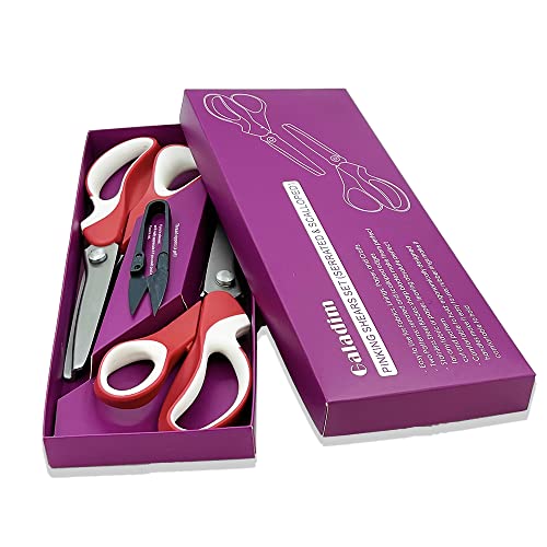 Galadim Pinking Shears Set (Pack Of 2 Pcs, Serrated & Scalloped Edges) Gd-012-O #TOP1