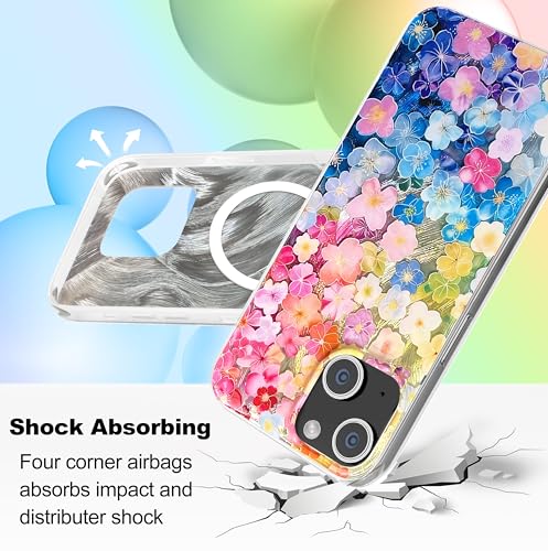 Coque iPhone 15 mince fleurs anti-rayure solide - 3