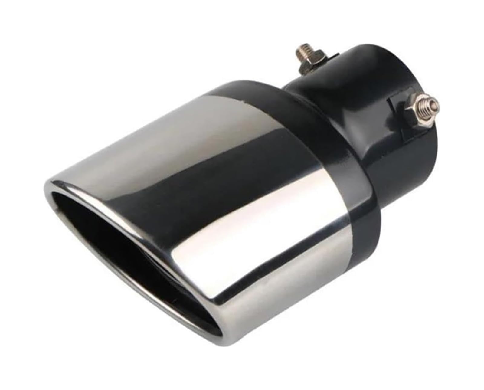 RPGPRLGYO Car Exhaust Tip, for Jeep Wrangler JL 4XE 2021-2024 2025 Stainless Steel Car Tailpipe Muffler Tip,Slant Cut Rear Tail Pipe Trim,Chrome Exhaust Extension,B