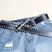 Shulmate Gothicism Leather Belt Fashionable Wide Waist Belt Vintage Styles Waistband for Dresses and Jeans(Net black)