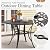 Sophia & William 7 Pieces Cast Aluminium Patio Bar Set for 6, Round Outdoor Bar Height Table and Swivel Bar Stools, Patio High Top Pub Set with Bar Counter Height Chairs and 2.2" Umbrella Hole