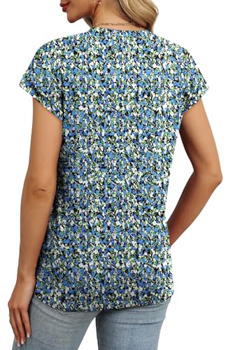 Image of Alaroo Womens Summer Tops Short Sleeve Shirts Crew Neck Tshirt Cute Trendy Tunic Blouses (S-3XL)