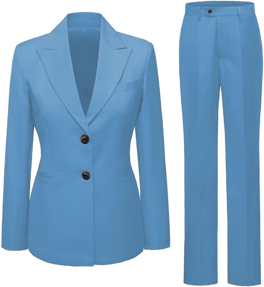 2 Piece Womens Tuxedo Suit Set Formal Office Business Work Jacket Suit