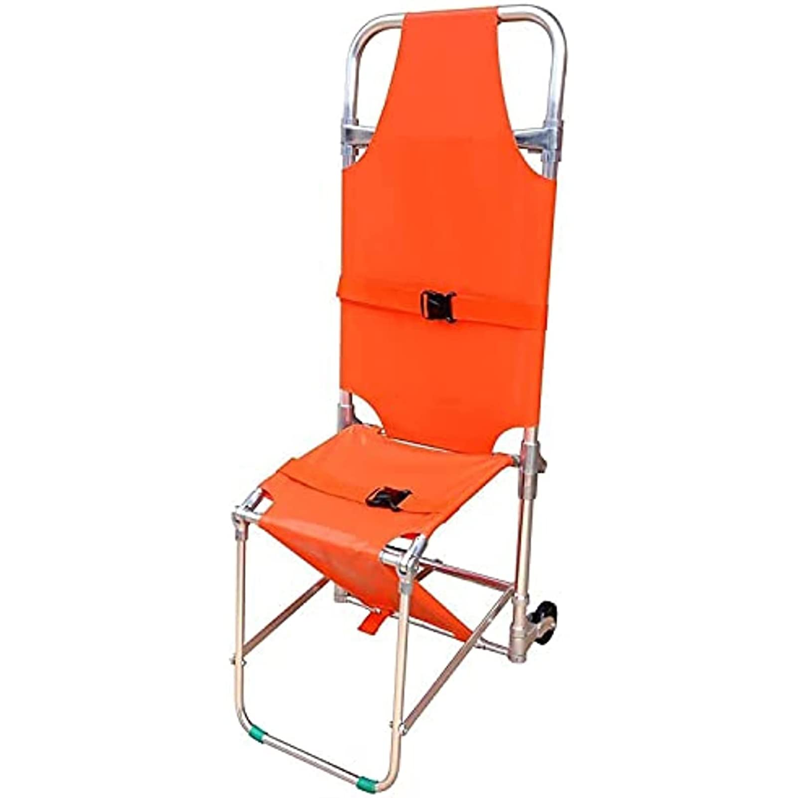 Camilla De Rescate De Emergencia Plegable, Silla De Escalera De Evacuación De Bomberos con 2 Pies De Apoyo Y Ruedas, Silla Camilla De Aluminio, para Rescate De Ambulancia De Hospital