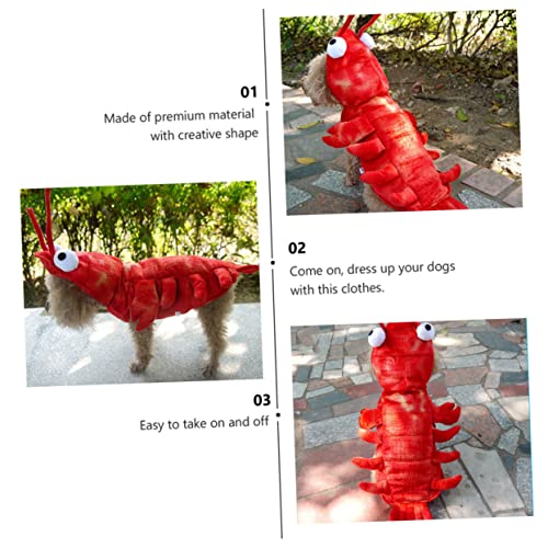 Disfraz de langosta UKCOCO para perros, talla XS, rojo miniatura 6