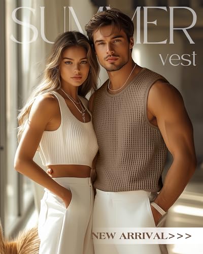 Riyiper 3 Pack Men's Waffle Knit Tank Tops, Casual Sleeveless Tank Shirts Summer Classic Beach T-Shirts Breathable Muscle Tee4