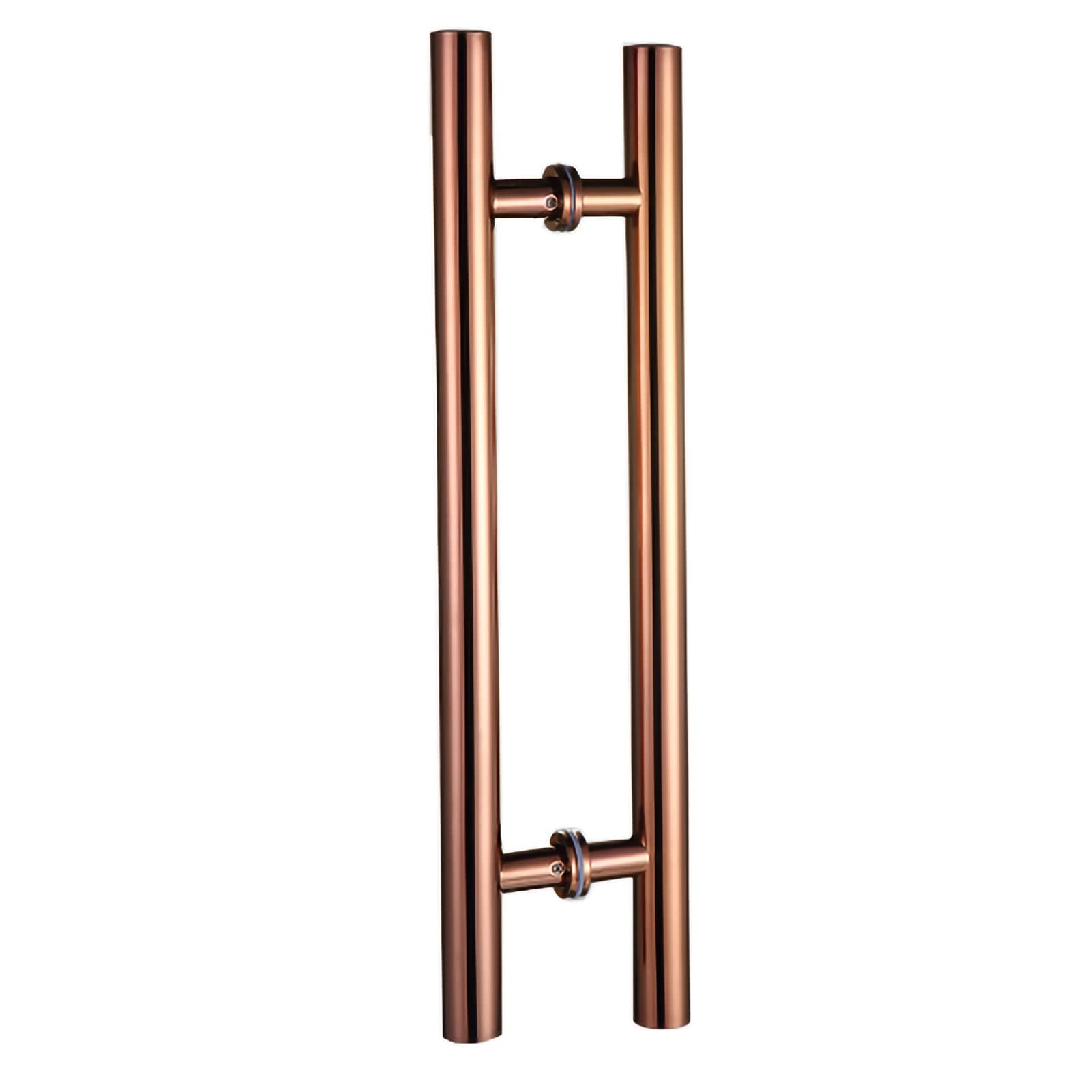 GYRAZXS Door Pull Handle Sliding Barn Door Handle Modern Entrance Door Handle,Modern Steel Push Pull Door Handle,for Sliding Glass Shower Barn Door,Interior Exterior Door,Easy to Install (Color : R