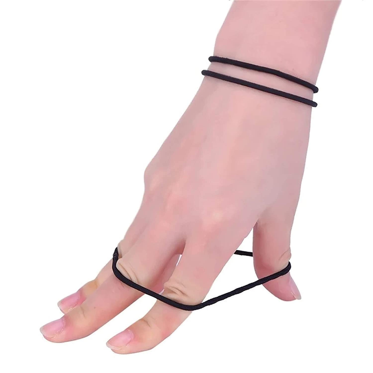 WROLY Hair Bands, Hair Bands for Women Ponytail Holders, Hair Bobbles Hair Ties 4mm - Image 3