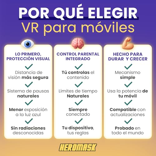Heromask Idiomas: Gafas Virtuales + Juegos (5-12 años) ― Regalo Que motiva a Aprender inglés, Chino y Otros Idiomas Mientras Juega a Videojuegos de Realidad Virtual - imagen 9