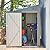 YOPTO 4x7 FT Outdoor Storage Shed,Lean to Lockable Metal Garden Shed Steel with Reinforced Beams,All Weather Waterproof Storage House W/Lockable Door,for Backyard,Patio,Lawn,Garden,Dark Gray