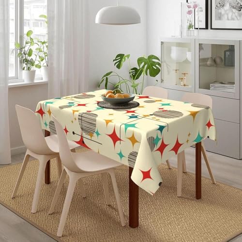 Nappe rectangulaire géométrique couverture de table grand format pour décor de cuisine à manger - 3