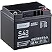 Produktbild Accurat AGM Batterie S43-12V, 43Ah, zyklenfest, wartungsfrei - VRLA Versorgungsbatterie, Blei Akku, Solarbatterie, Bootsbatterie für Wohnmobil, Wohnwagen, Camper, Bootsbatterie