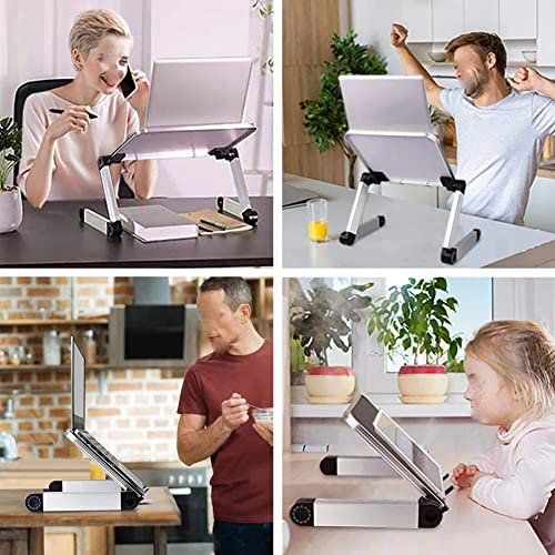 Support de table de tablette réglable anti-basculement en aluminium élégant - 2