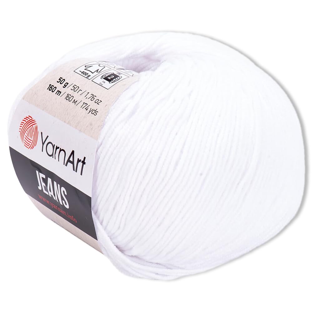 Frida's Wollhaus YarnArt Amigurumi Baby Yarn - 50g - For knitting, crochet - Pastel colors - 63 colors (62, snow white) โ image 1