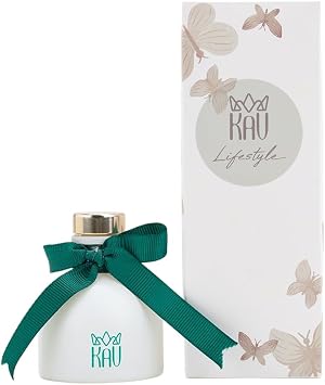 KAV Reed Diffuser with Sticks Choose Lavender, Eucalyptus, Lemon, Rose or Jasmine Long Lasting Aromatherapy Home Fragrance in Glass Bottle Relaxation & Stress Relief Gift for Women & Men