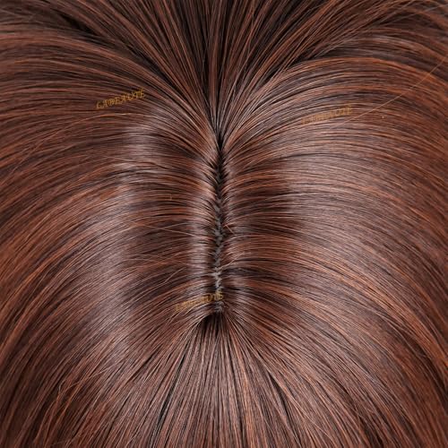 Image of LABEAUTE Brown Princess Cosplay Wig for Women, Short Flipped 60's 70's Retro Synthetic Wig Heat Resistant Pre-Styled Costume Hair for Halloween Anime Convention Party Dress Up
