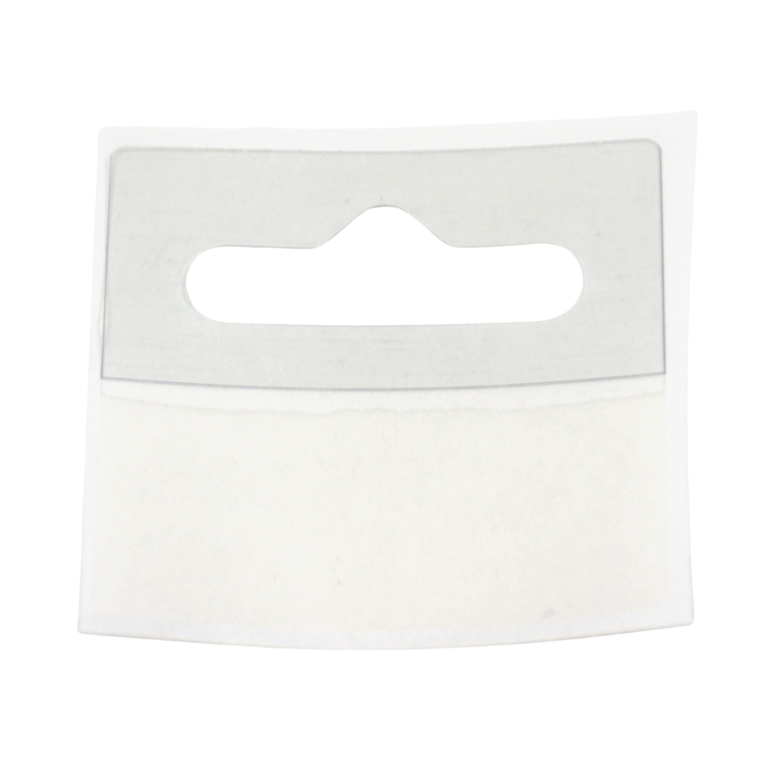 GSA - Flexible Euro Hooks Hang Tabs 50mm x 50mm Roll | Plastic Sticky Tabs for Euro Hooks & Retail Display | Strong Adhesive Hanging Tabs (1000)