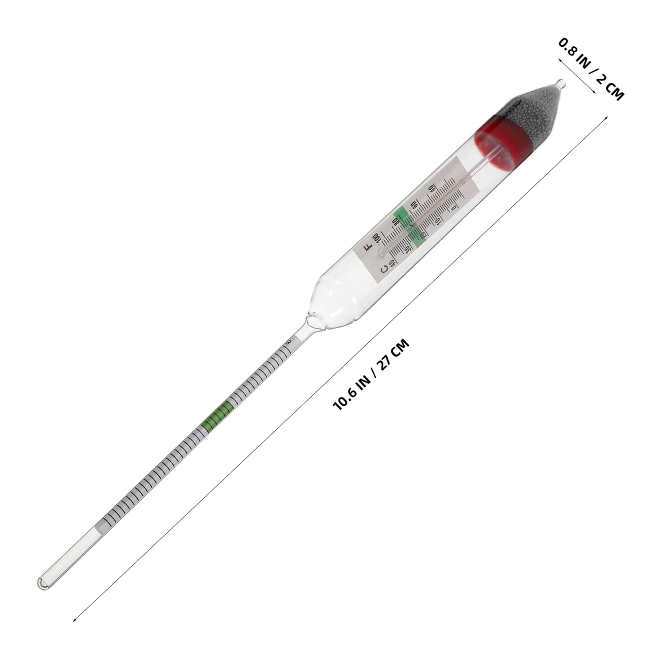 Ciieeo Salzgehalt Hydrometer für Aquarien Präzises Salzwassergravimeter zur Genauen Messung Des Salzgehalts Meerwasser Aquarien für Aquakulturen zur Optimalen Wasserqualität
