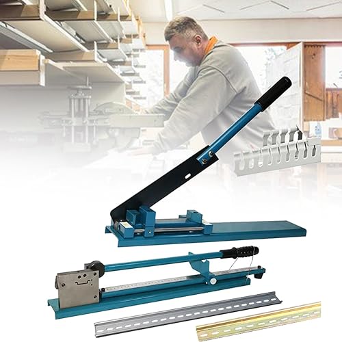 Ręczne narzędzie do cięcia szyn DIN – maszyna do cięcia stołu z linijką 50 cm do aluminium szczelinowego 35 mm – idealna do precyzyjnych instalacji elektrycznych