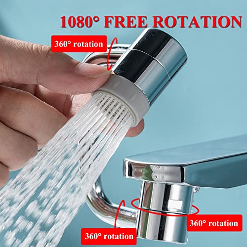 Extensor de grifo universal con brazo robótico giratorio de 1080 grados para lavabo 4