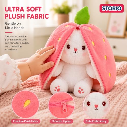 Storio Store Storio Reversible Rabbit Plushie Mini Soft Toy - Image 6
