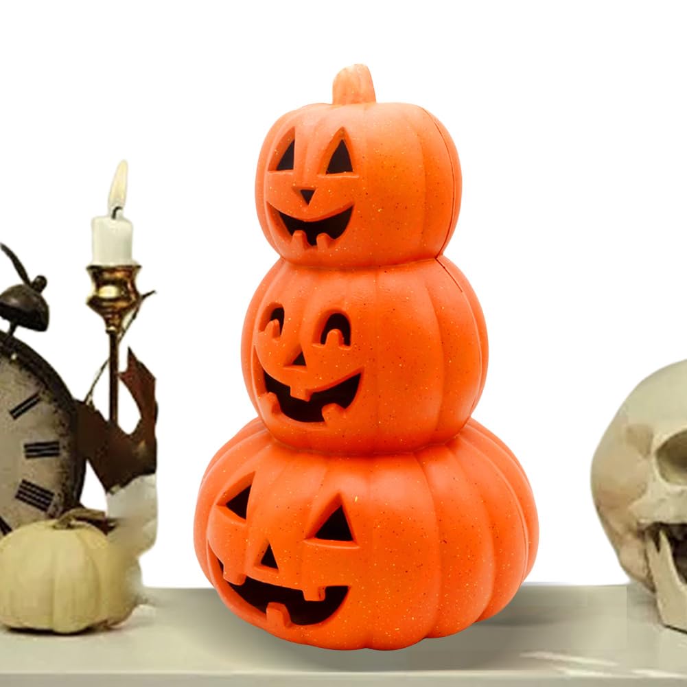 Jack O latarnia dyniowa LED, 3 poziomy, dekoracja na Halloween