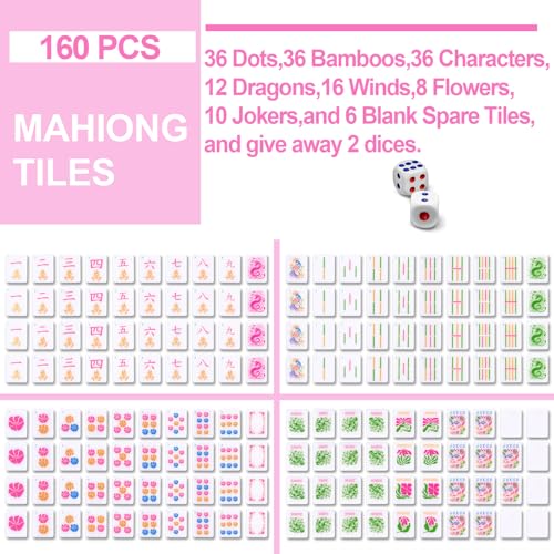 Set de 160 Fichas Mahjong Kaleidoscope Soulchen miniatura 2