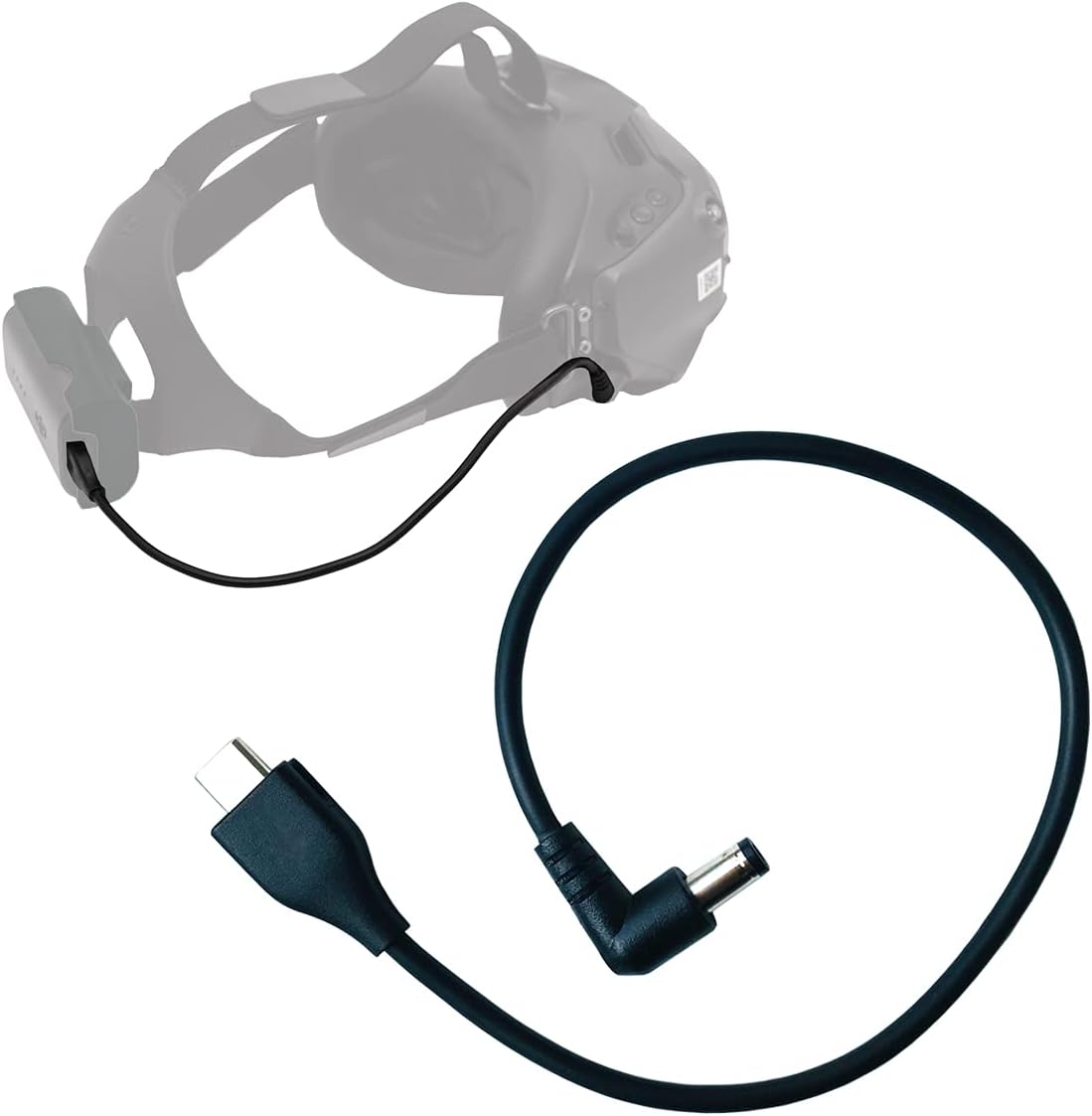 RAWECUD Power Cable Replacement for DJI FPV Goggles V2, 12 inches, Black, Accessory