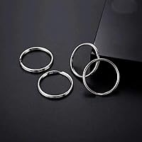 Vista 3 de 100 llaveros a granel, llaveros divididos, llaveros y manualidades de 1 pulgada (0.984 in)