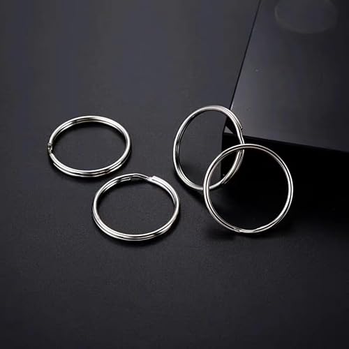 Miniatura 3 de 100 llaveros a granel, llaveros divididos, llaveros y manualidades de 1 pulgada (0.984 in)