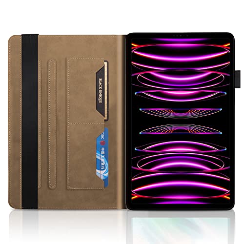 Succtopy Case for iPad Pro 12.9 6th/5th/4th/3rd Generation Folio Flip PU Leather Cover with Pen Holder Protective Tablet Case with Stand Function for iPad Pro 12.9 Inch 2022/2021/2020/2018 Brown - Image 3