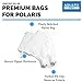 Aquatix Pro Premium Compatible Zipper Replacement Bags for Polaris 360 & 380 (2pc), Heavy Duty Pool Vacuum Cleaner/Filter Parts, Easy to Install Leaf Bags, Damage Free Enclosure, Full Warranty